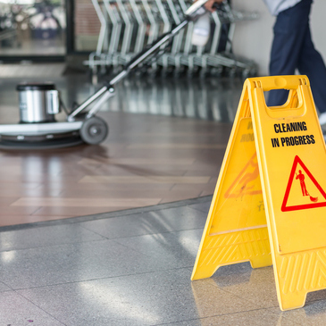 cleaning -in-progress sign